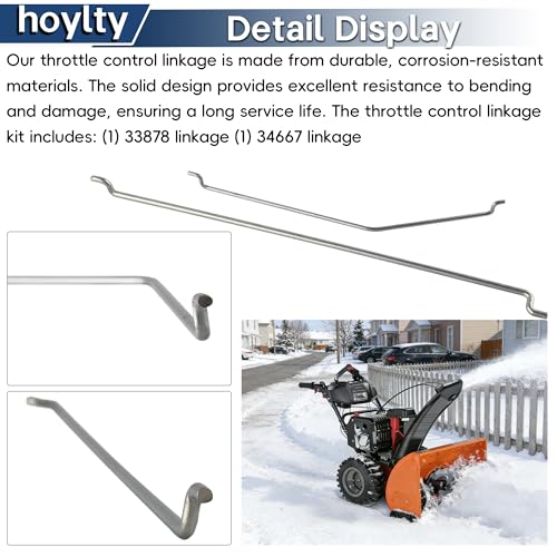 hoylty 33878 Throttle Link and 34667 Governor Linkage Compatible with Tecumseh Engine 33878, 34667 Governor Link (1 Set) - Image 3