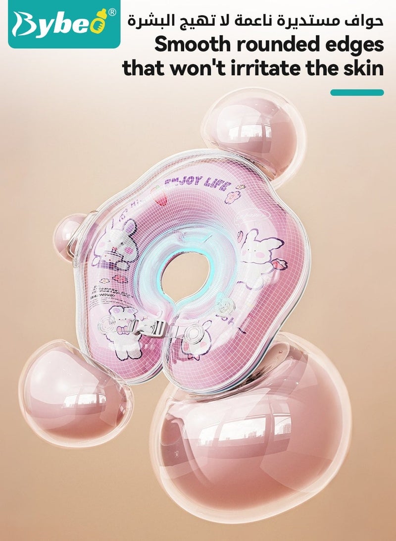 Bybeo Baby Swimming Neck Ring, Infant Float Ring, Inflatable Baby Pool Float, Float Swim Collar, Anti-Choking Safety Aid for Water Play, Specialized Bathing Neck Ring for Newborns, Extra-Thick PVC Material - Image 4