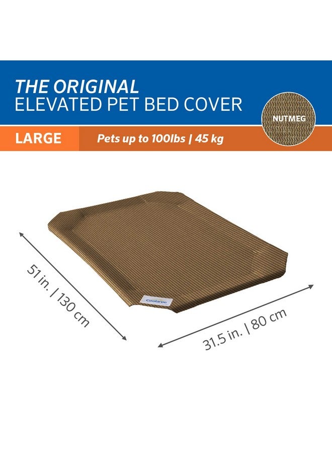 Coolaroo Original Pet Bed Replacement Cover - Nutmeg - Large (43.5" x 31.5") - Image 2