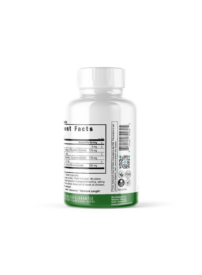 Nature's Fusions Nutri L - Ergothioneine Supplements with Organic Mushroom Complex - 5mg & 600mg Mushroom Extracts, Oyster, Shiitake, King Trumpet 600 mg- 60 Capsules - Image 3