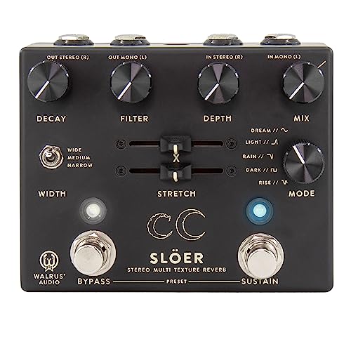 Walrus Audio SLOER Stereo Ambient Reverb, Black - Image 1