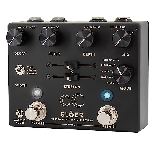 Walrus Audio SLOER Stereo Ambient Reverb, Black - Image 2