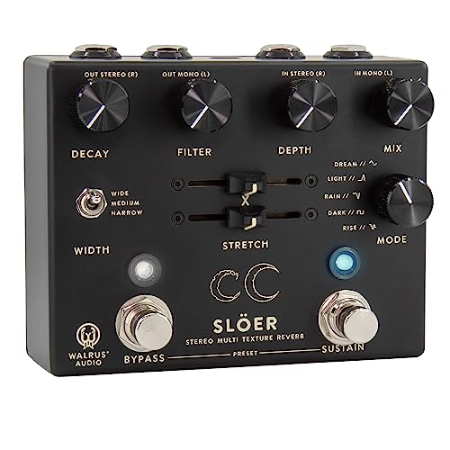 Walrus Audio SLOER Stereo Ambient Reverb, Black - Image 3