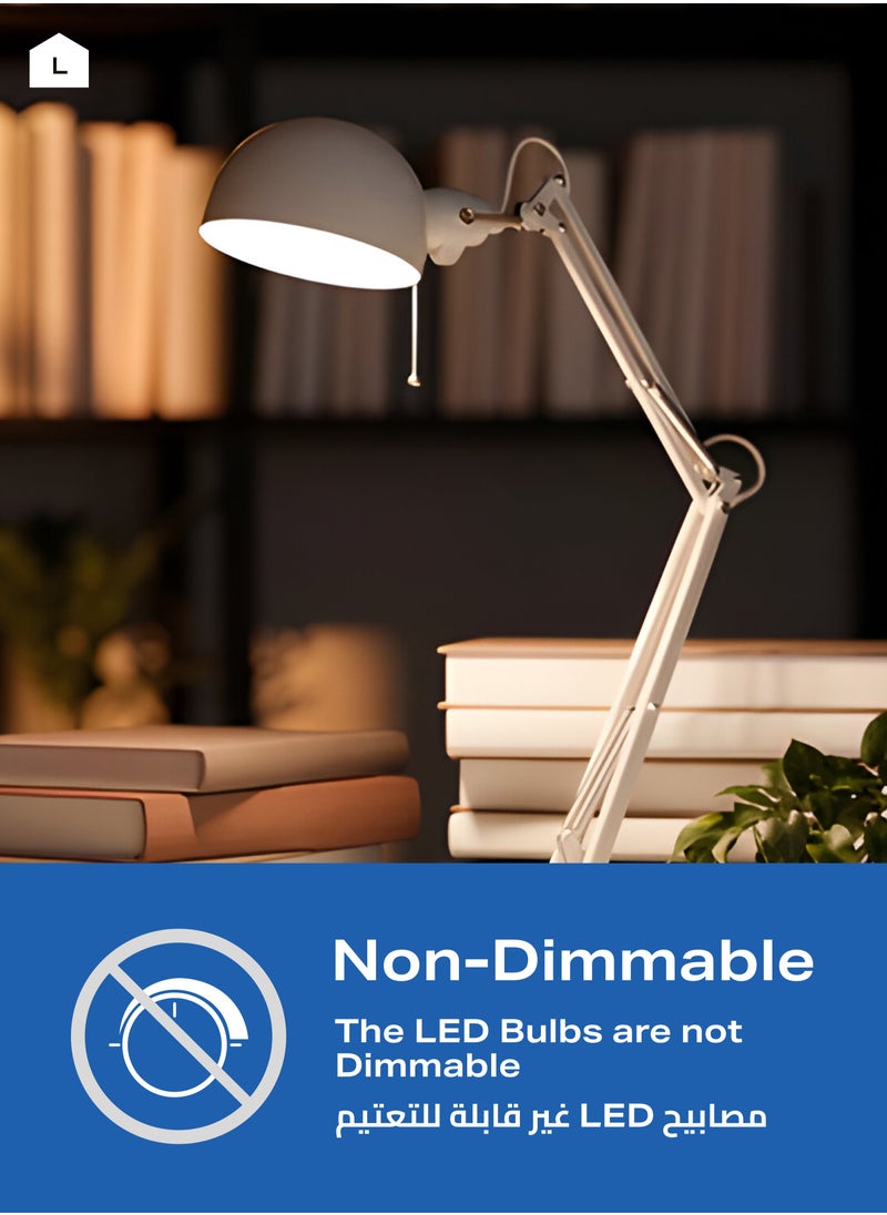 LAWAZIM - 9W LED Bulb A60 E27 - 4 Piece 6500K Daylight - Energy Saving 55W Equivalent Non-Dimmable Lightbulbs with 720 Lumens and a Lifespan of 15,000 Hours - for Home, Kitchen, and Bedroom Lighting - Image 1