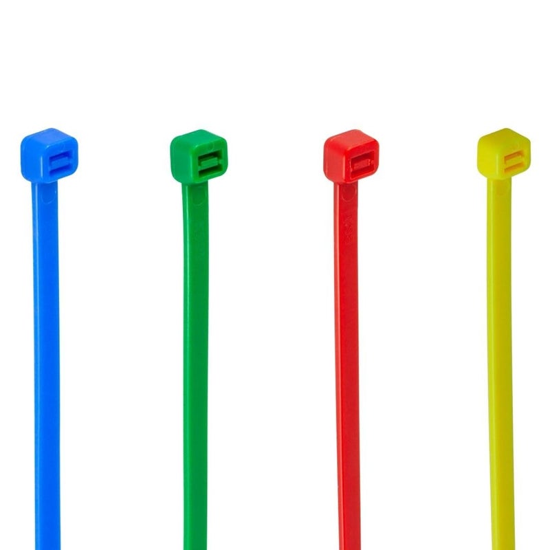GTSE 12 Inch Colored Ties, 200 Pack, 50lb Strength, UV Resistant Long Nylon Cable Ties, Self-Locking 12" Tie Wraps - Image 3