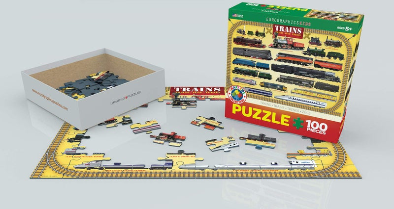 eurographics Trains 100 Piece Jigsaw Puzzle - Image 3