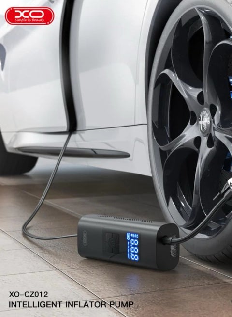 Portable Tyre Inflator For Cars, Bicycles and Electric Scooters, works on battery or car plug