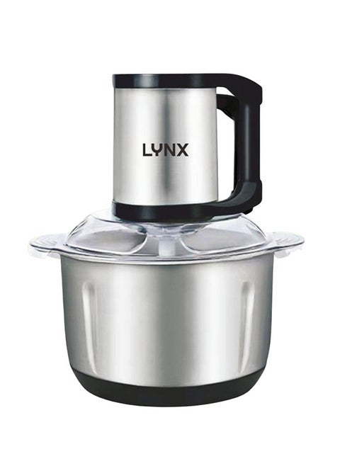 Lynx 5L Meat and Vegetable Chopper – 500W Powerful Copper Motor, 2 Adjustable Speeds, Stainless Steel Bowl, Quad Blade Design, Safety System, Non-Slip Base, Low Noise – LY-CH-5005