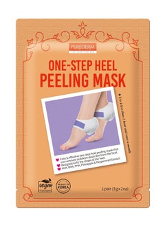 Purederm One Step Heel Peeling Socks 1 Pair Yellow