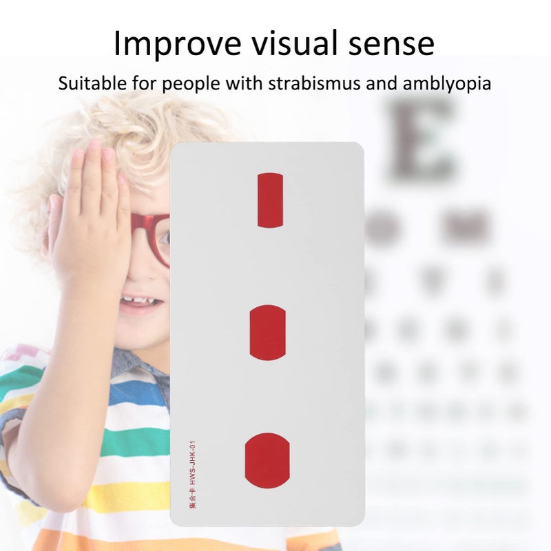 Shanrya AmblyopiaTrainingCards Dirt Resistant Red Green Strabismus Training Cards for Daily Use - Image 2