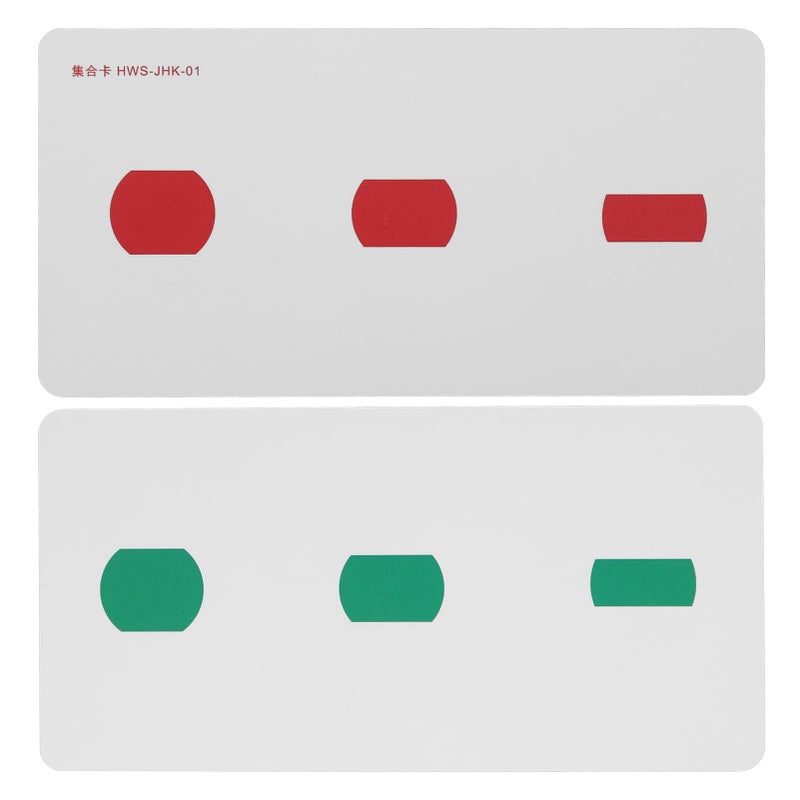 Shanrya AmblyopiaTrainingCards Dirt Resistant Red Green Strabismus Training Cards for Daily Use - Image 3