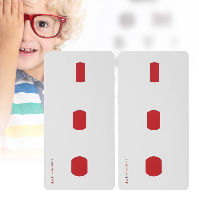 Shanrya AmblyopiaTrainingCards Dirt Resistant Red Green Strabismus Training Cards for Daily Use - Image 1