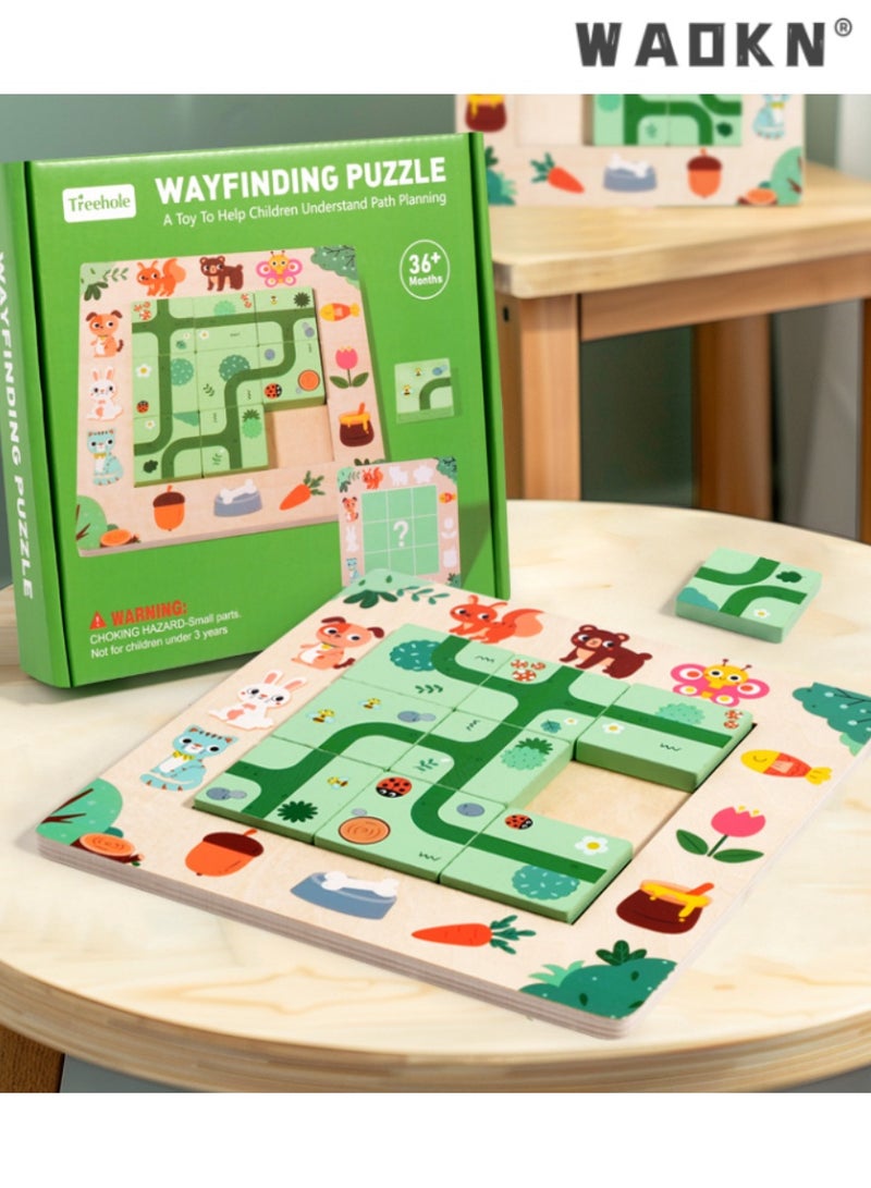 WAOKN Children's Maze Puzzle Game, Interactive Path-Finding Board Game, Educational Toy for Early Learning and Cognitive Development, Enhances Problem Solving, Planning, and Spatial Skills.  - Image 1