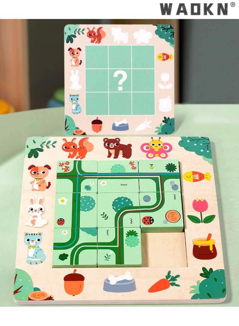 WAOKN Children's Maze Puzzle Game, Interactive Path-Finding Board Game, Educational Toy for Early Learning and Cognitive Development, Enhances Problem Solving, Planning, and Spatial Skills.  - Image 3