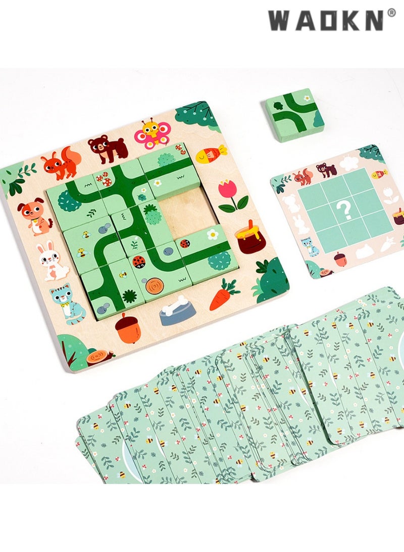 WAOKN Children's Maze Puzzle Game, Interactive Path-Finding Board Game, Educational Toy for Early Learning and Cognitive Development, Enhances Problem Solving, Planning, and Spatial Skills.  - Image 4