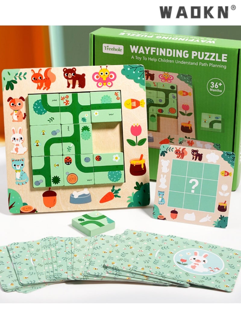 WAOKN Children's Maze Puzzle Game, Interactive Path-Finding Board Game, Educational Toy for Early Learning and Cognitive Development, Enhances Problem Solving, Planning, and Spatial Skills.  - Image 2