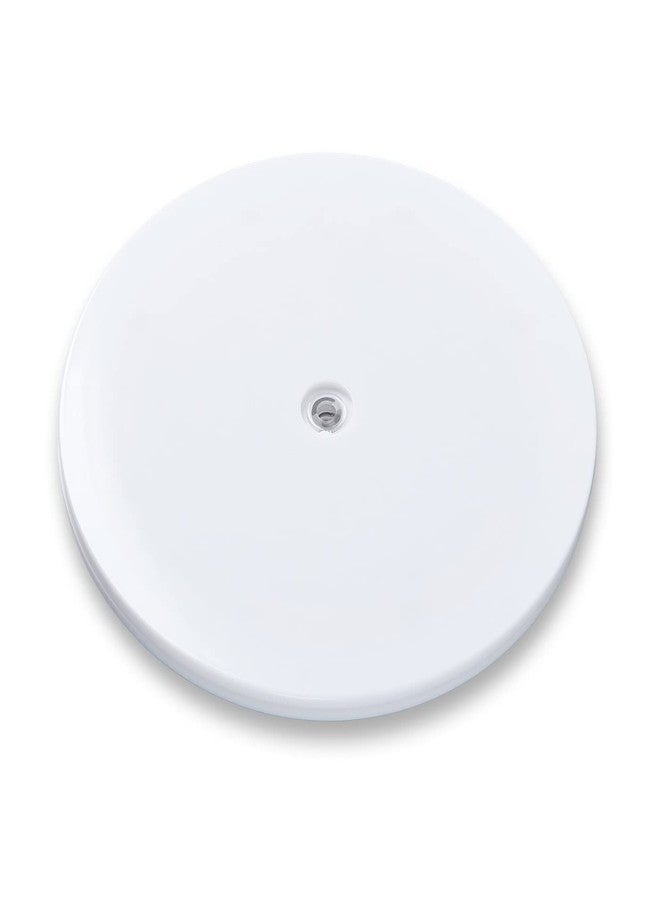 DMSTECH صينية دوارة مقاس 4 بوصات (دوران 360 درجة) مصنوعة من الأكريليك الأبيض، مزودة بمحامل كروية، مثالية لرفوف التوابل، وطاولات الكيك، ومطابخ، وخزائن المؤن، والحمامات، وأجهزة التلفزيون، وأجهزة الكمبيوتر المحمولة، وشاشات الكمبيوتر، بسعة تحميل تصل إلى 20 رطلاً. - Image 1