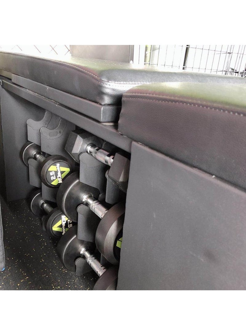 MDBuddy Multi-Purpose Training Bench made of high-quality carbon steel, with a strong main tube (25mm x 25mm x 2mm), dimensions (1310mm x 450mm x 1430mm) - Image 5