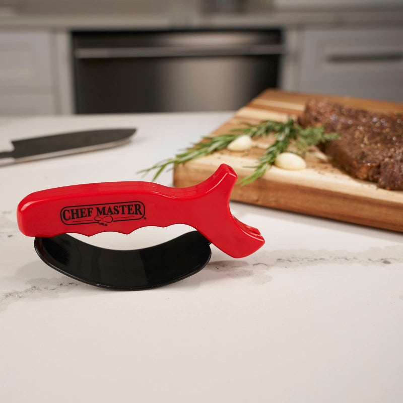 Chef-Master Chef Master 90015 Hand-Held Carbide Tipped Blade Sharpener, Kitchen Knife and Chef Knife Sharpener, Professional Chef Grade Sharpening Tool, Reversible Blades, Longer Lifespan - Image 4