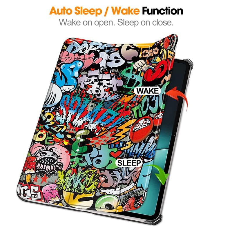 ProElite Cover for OnePlus Pad Go 11.35 inch Cover, Trifold Flip Case Cover for OnePlus Pad Go 11.35 inch 2023, Support Auto Sleep Wake, Hippy - Image 5