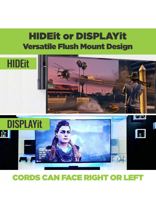 HIDEit Mounts HIDEit Mounts 4 Bundle, Wall Mounts for Original PS4 and Controllers, Steel Mount for PS4 Original and 2 Controller Mounts to Safely Store Your PS4 and PlayStation Controller Near or Behind TV  - Image 2