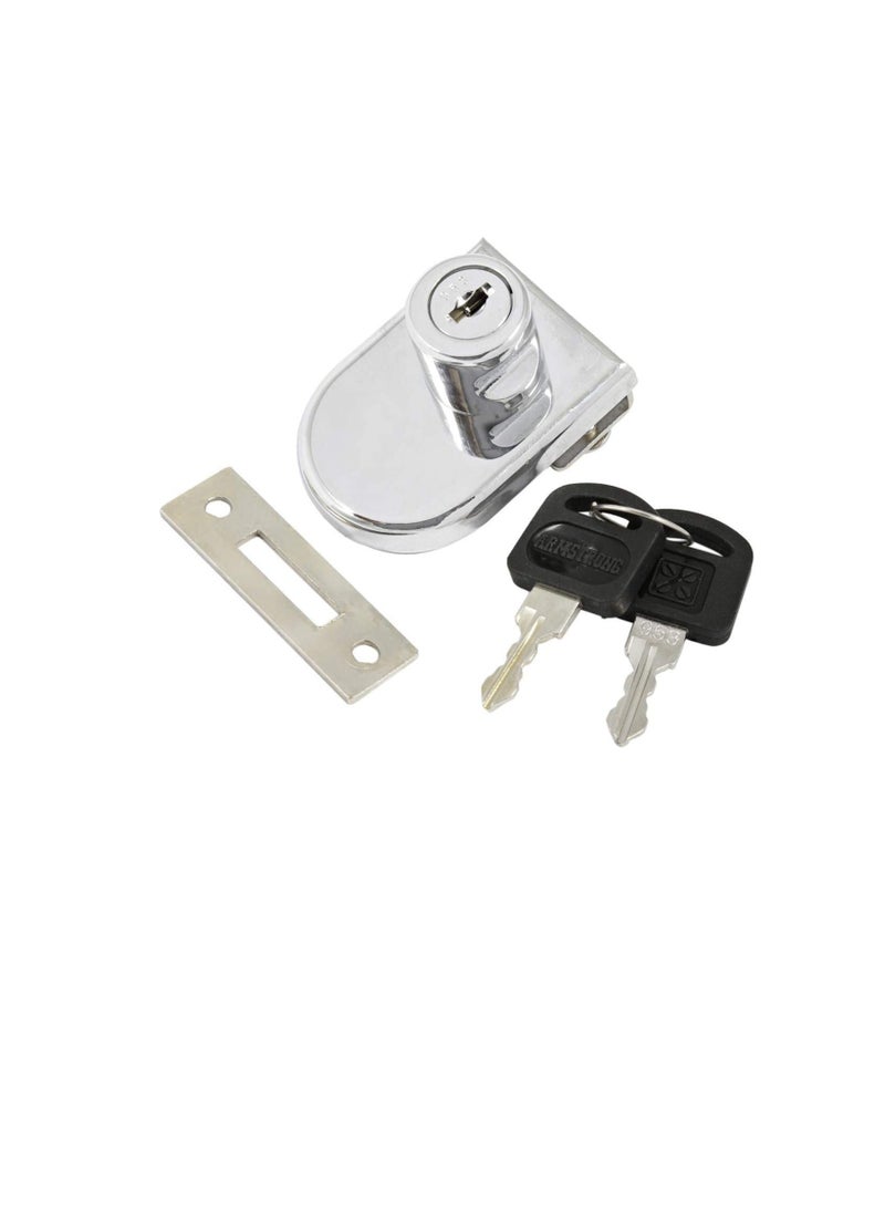 Generic - Glass Lock without Boring Hole Silver - Image 1
