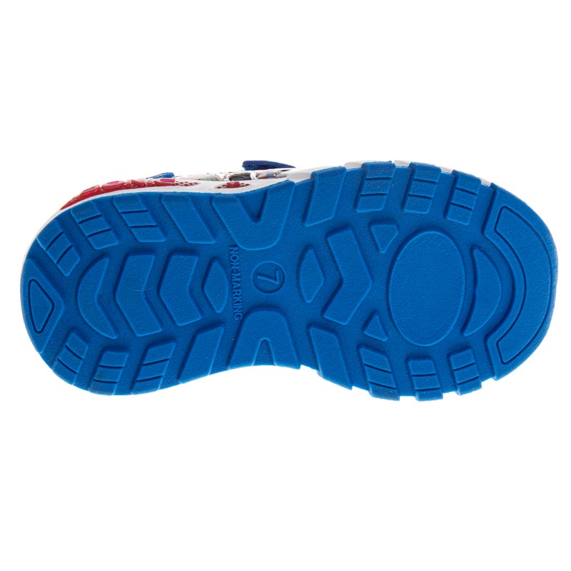 Josmo Sonic Sneakers with Lights - Laceless Lightweight Breathable Fashion Athletic Shoes for Boys - Blue (Size 7 Toddler) - Image 5