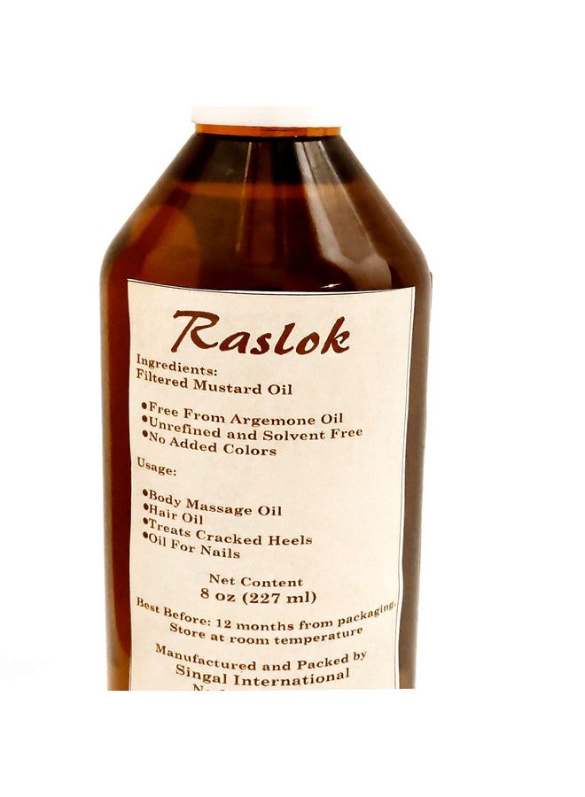 Raslok Mustard Oil | Brassica Juncea | Mustard Seed Oil | Unrefined | for Hair Nourishment | for Skin | for Massage | 100% Pure Natural | Cold Pressed Mustard Oil 8 fl oz - Image 2
