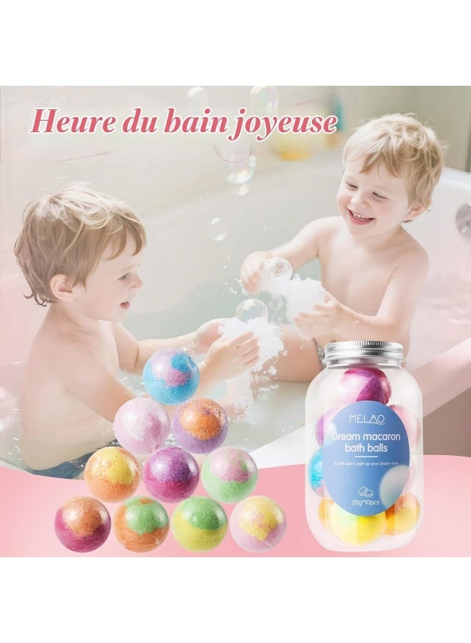 MELAO Bombes de Bain pour Enfants, 10Pcs Boule de Bain Surprise, Bombes de Bain Moussantes Organiques Naturelles, Bain Moussant Enfant, Noël Anniversaire Cadeau pour les Garçons et les Filles - Image 5