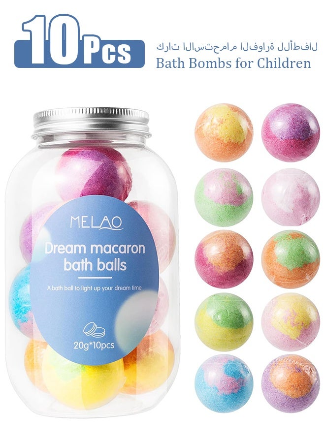 MELAO Bombes de Bain pour Enfants, 10Pcs Boule de Bain Surprise, Bombes de Bain Moussantes Organiques Naturelles, Bain Moussant Enfant, Noël Anniversaire Cadeau pour les Garçons et les Filles - Image 1