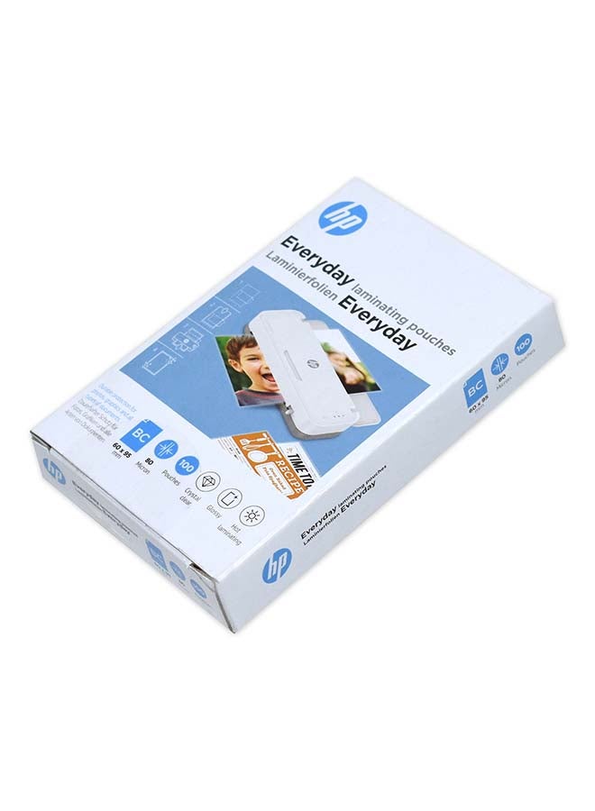 HP مجموعة أكياس تغليف بطاقات العمل، من 100 قطعة أبيض - Image 2