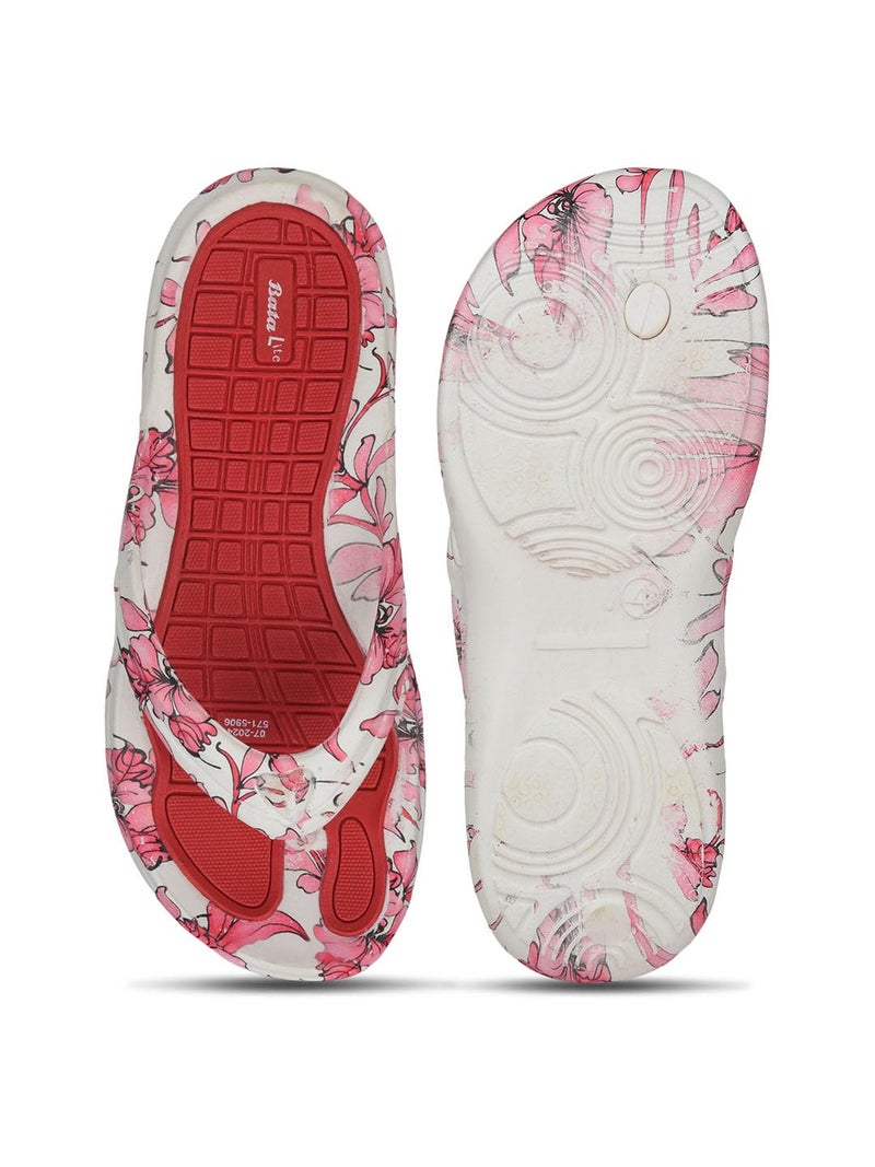 Bata Hawaii Women's Red Flip Flops - 4 UK (5715006) - Image 4