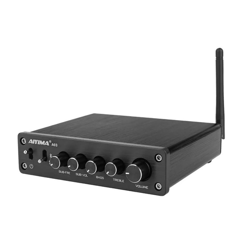 AIYIMA A03 TPA3116 Bluetooth 5.2 2.1 Channel Digital Audio Amplifier 50W×2+100W Subwoofer HIFI Power Amp