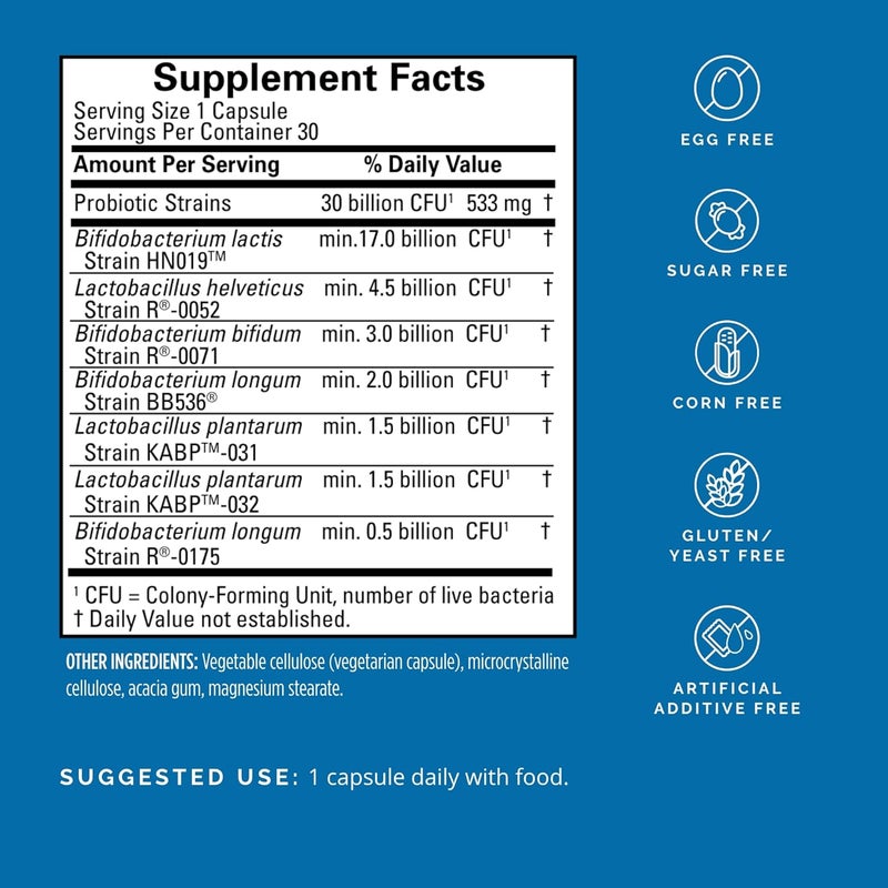 BRAINMD Dr Amen BrainMD ProBrainBiotics MAX  30 Capsules  Probiotics for Brain Immune  Intestinal Health  Gluten Free  30 Servings - Image 2