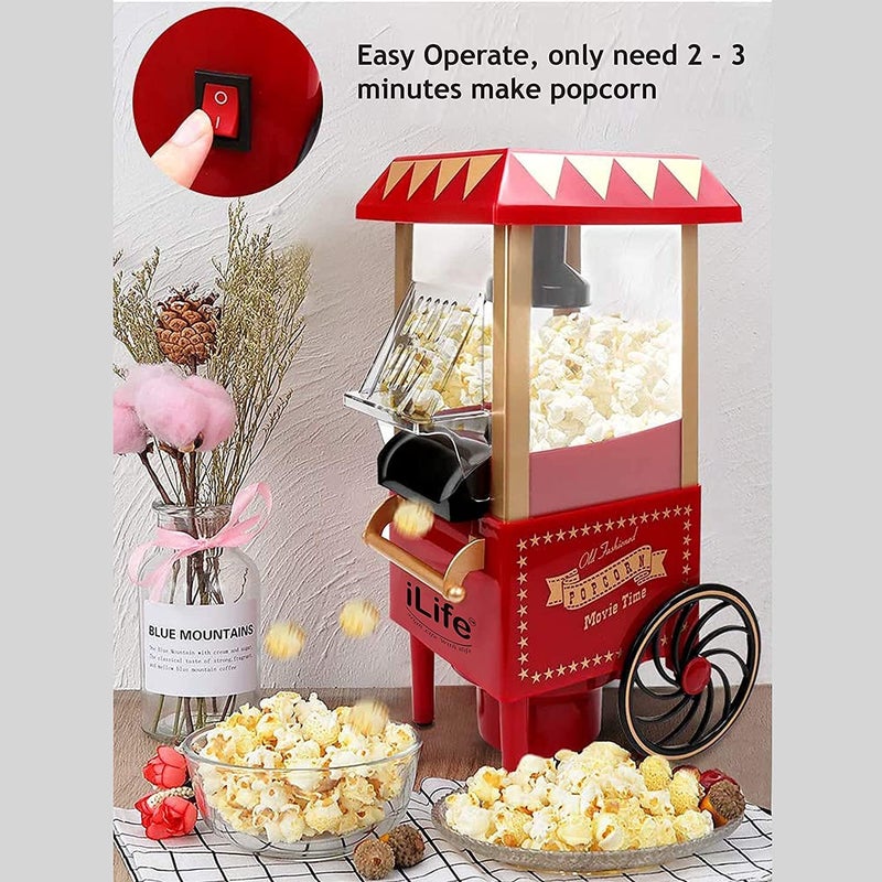 MBUYS MALL MBUYS MALL 1200W Electric Popcorn Maker Machine Home Hot Tabletop Party Kids Snack Tool1 pcs  - Image 2