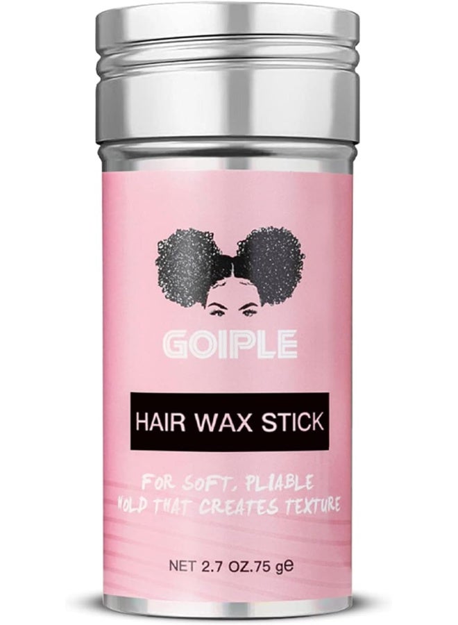 Goiple Wax Stick For Hair, Hair Pomade Stick Long-Lasting Styling Wax Stick, Hair Wax Stick Smoothing & Slick Stick For Hair Wigs, Styling Waxes For Fly Away & Edge Frizz Hair (2.7 Oz) - Image 1