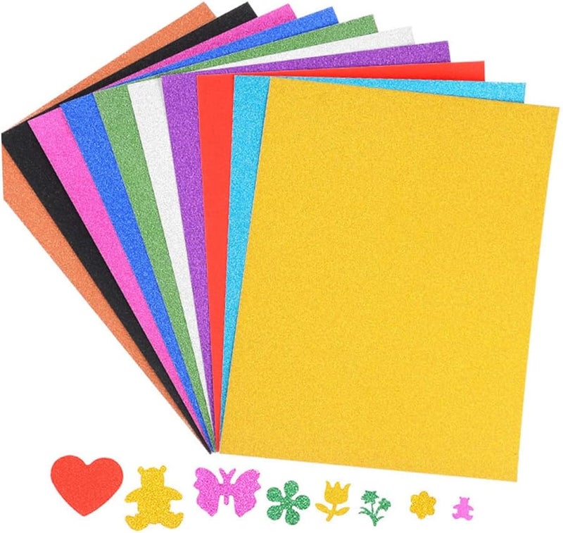 20 قطعة من أوراق الورق الذهبية اللامعة، مستلزمات الحرف الورقية DIY، مواد الحرف اللامعة - Image 3