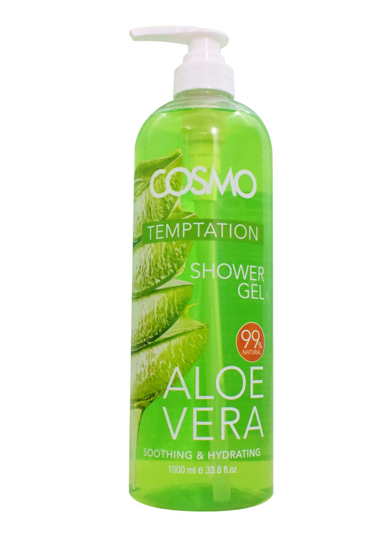 COSMO Temptation Shower Gel Aloe Vera 1000Ml 