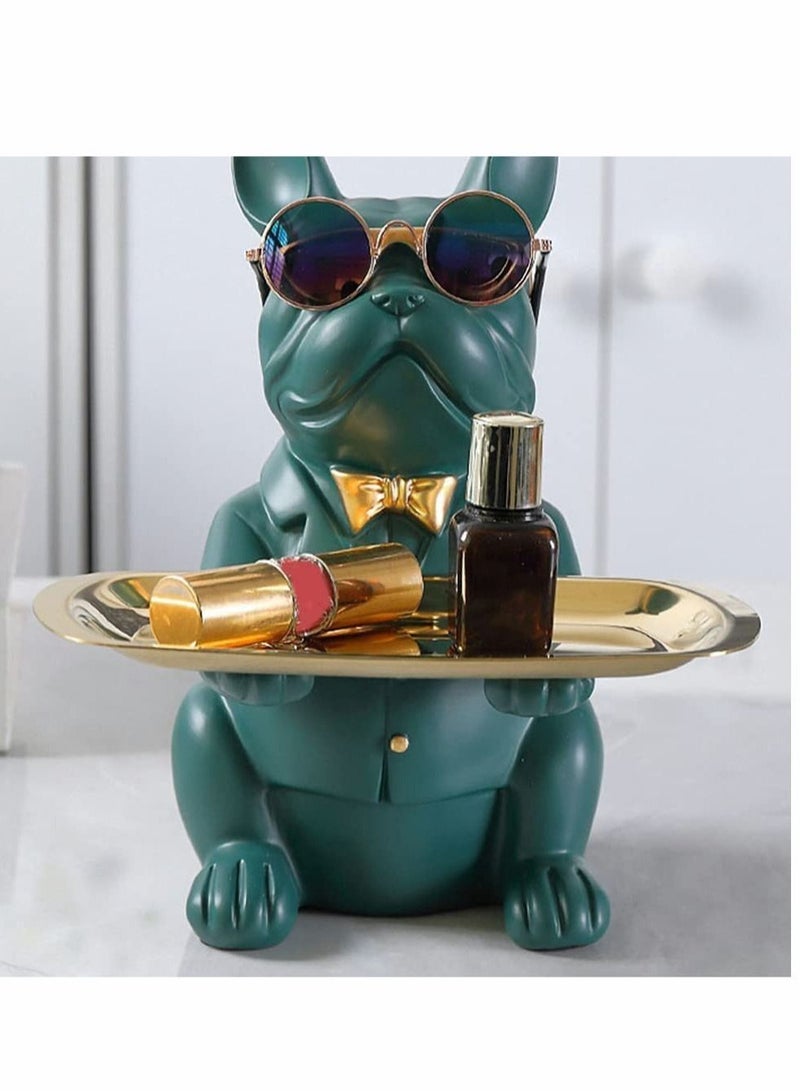 Jewelry Storage Holder Holding Storage Tray Resin dog Figurine Sculptures Statue Key Holder Organizer Candy Dish for Keys Candy Dish Jewelry Earrings Table Desk Decor - Image 3