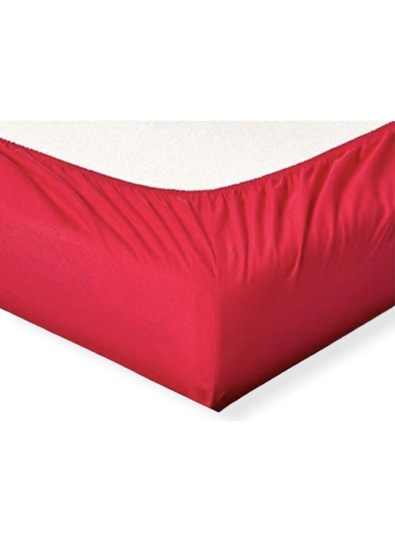 Bebek Özel Baby Special Cotton Baby and Kids Elastic Sheet Red 90x140 cm 