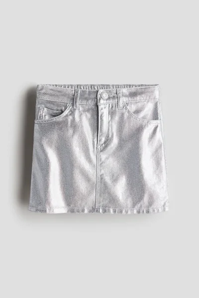 اتش اند ام Shimmering Denim Skirt