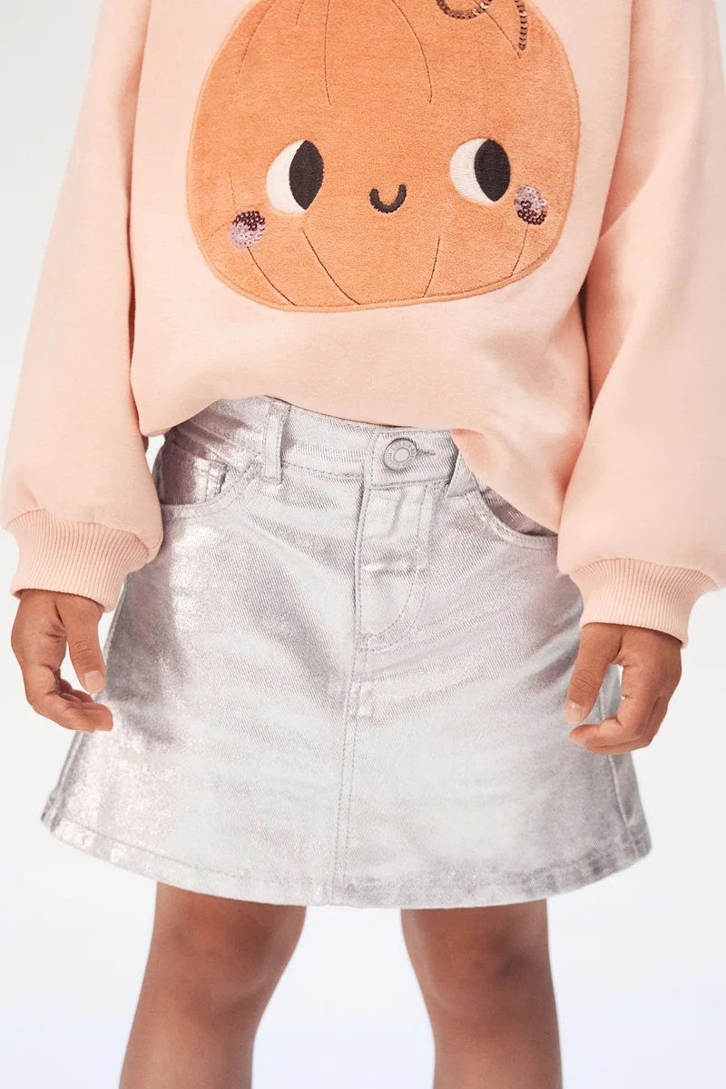 اتش اند ام Shimmering Denim Skirt