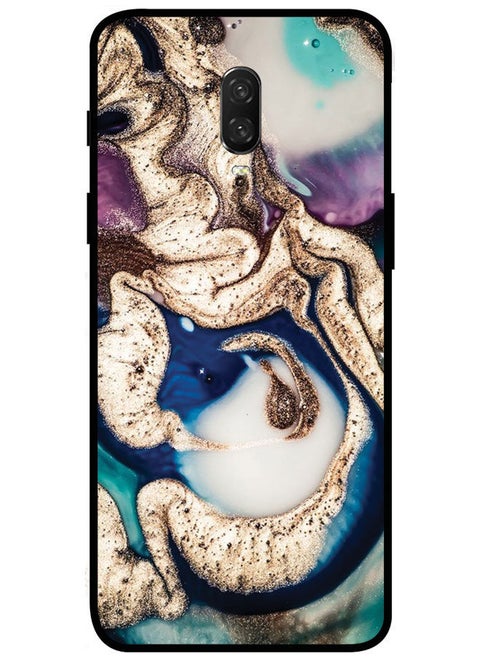 Protective Case Cover For OnePlus 6T Smart Series Printed Protective Case Cover for OnePlus 6T Marble Texture