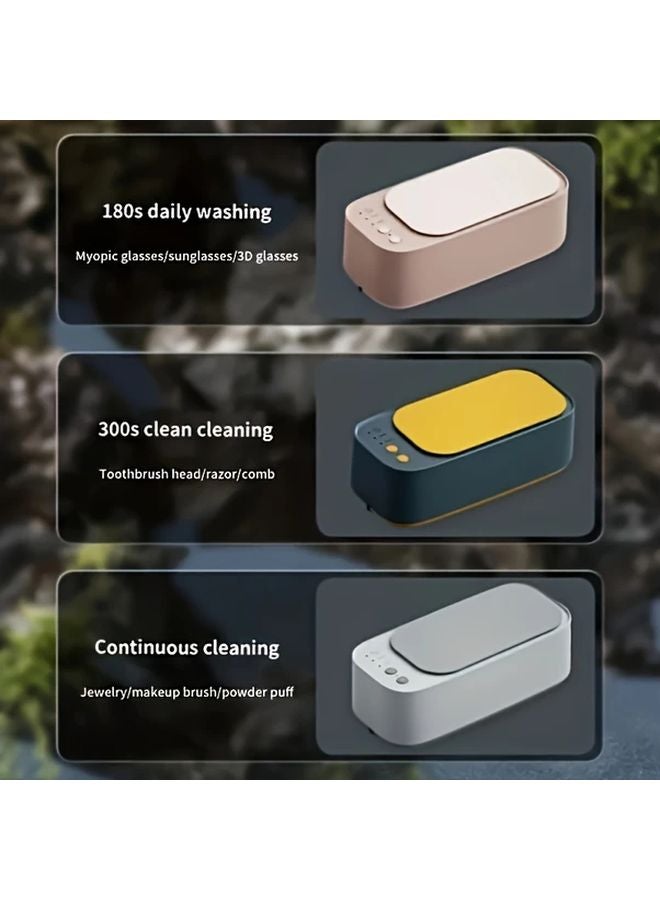 Green USB Powered Jewelry Cleaner For Watches Glasses Dentures Braces Portable - Image 4