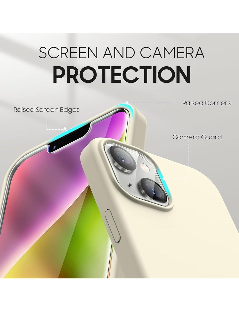 إلترازون iPhone 14 Case - [5-in-1 Bundle] with 2 Screen Protectors, 2 Camera Lens Protectors, Liquid Silicone Full Body, Shockproof & Drop-Resistant, 6.1 Inch (Pink) - Image 2