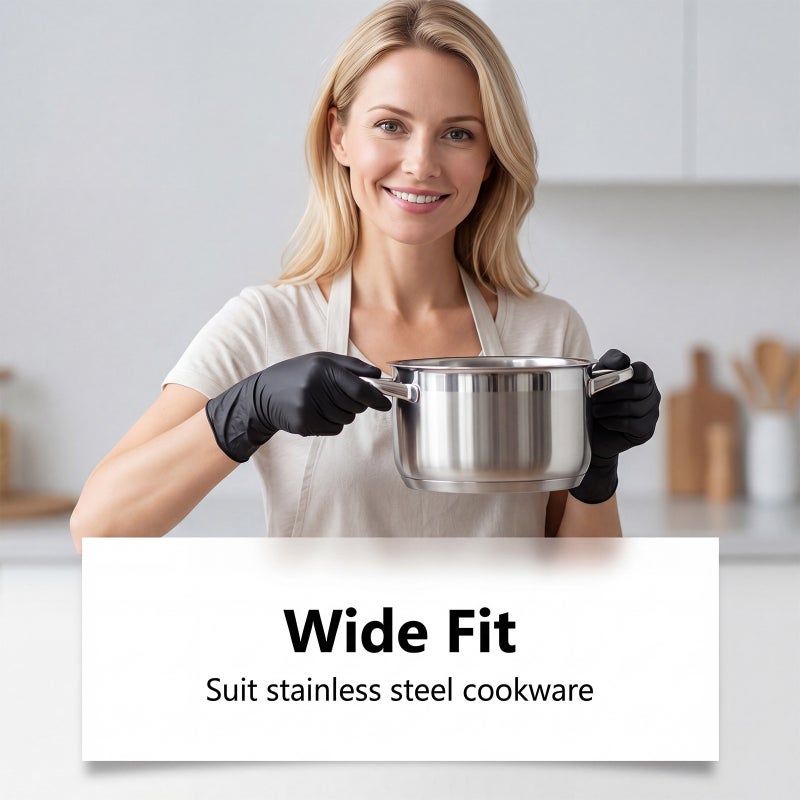 Jue Fish Stainless Steel Pot Cleaning Sponge, For Cleaning Pots And Removing Burnt Marks, Maintenance Type, With Gloves, Scratch-Resistant, Easy To Clean - Image 3