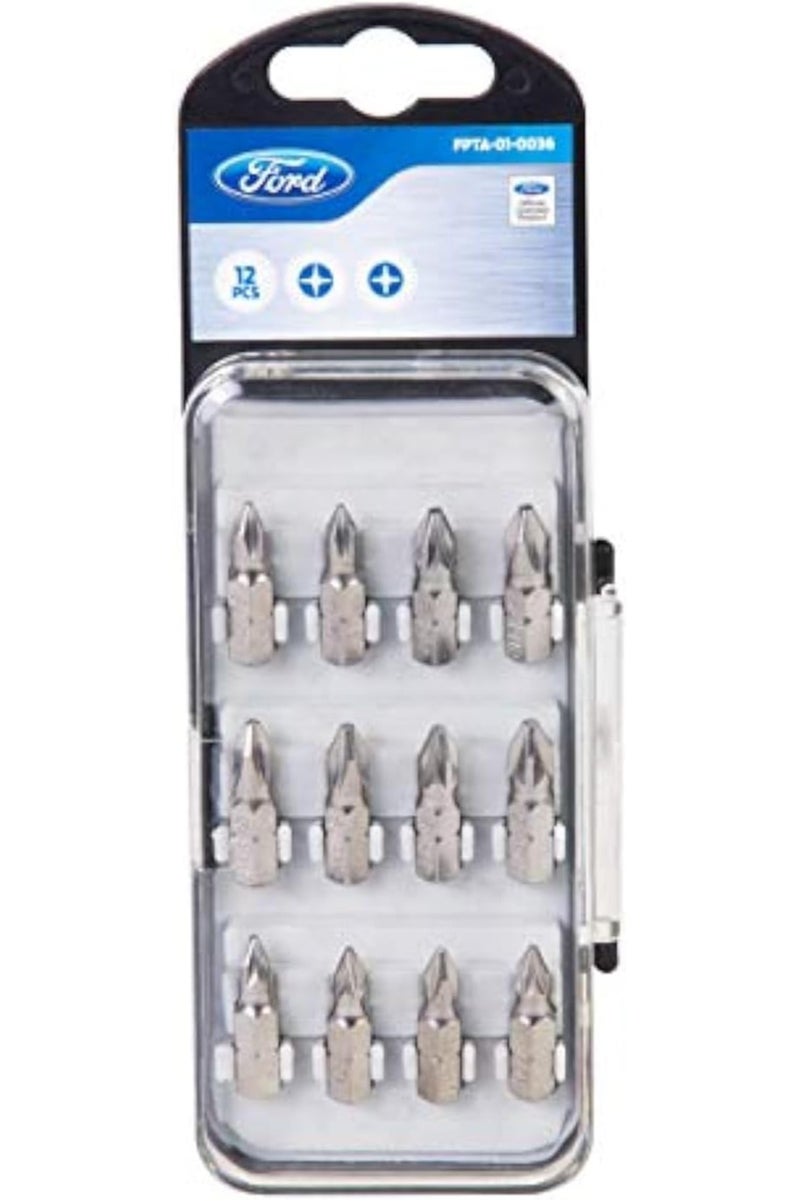 Ford Ford Tools S2 Screwdriving Bits Set 25 mm FPTA-01-0036 12 Pieces - Image 1