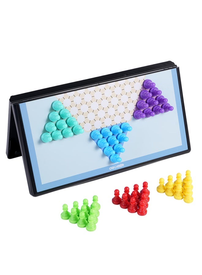 ديلي مجموعة Deli Magnetic Checkers، لوح طي محمول، Damas المغناطيسي للأطفال والطلاب، هدية للألعاب - Image 4