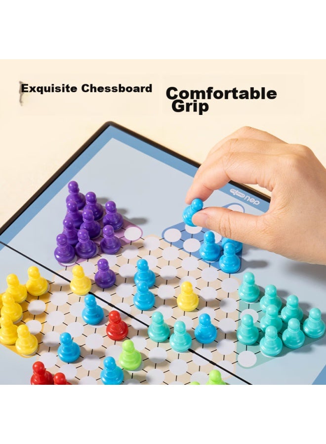 ديلي مجموعة Deli Magnetic Checkers، لوح طي محمول، Damas المغناطيسي للأطفال والطلاب، هدية للألعاب - Image 2