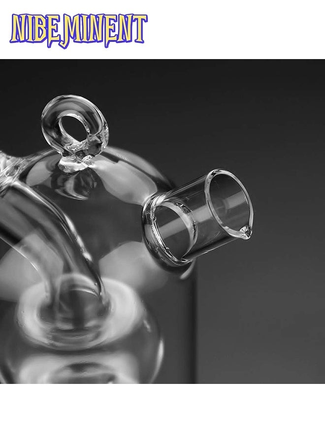 NIBEMINENT موزع زيت/خل مزدوج مقاوم للحرارة من الزجاج المصغر لتزيين المنزل، مصباح زيت، مزهرية - Image 3